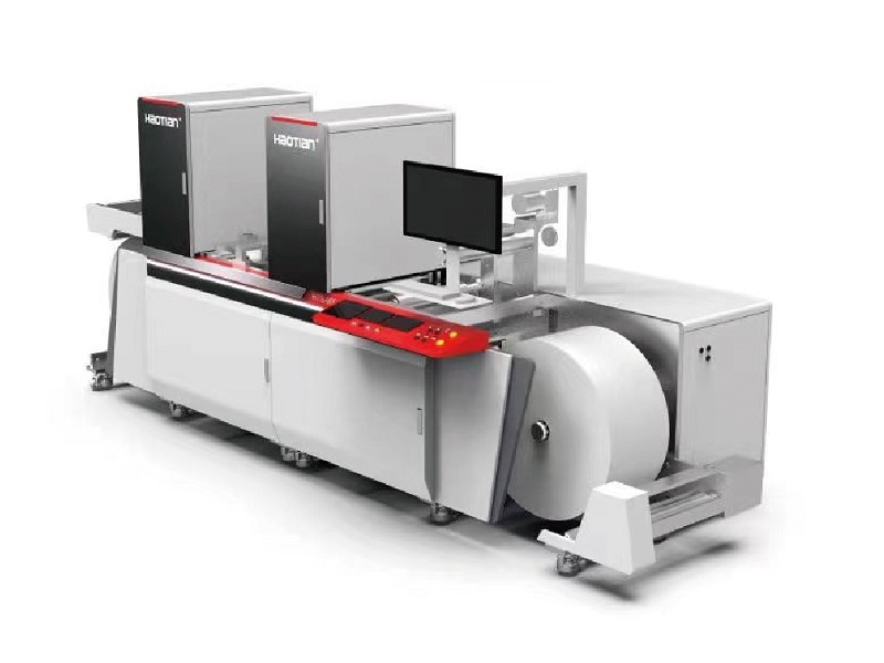 Máquina de impresión digital de etiquetas para dorado y barniz con potenciador de eficiencia HGP-330